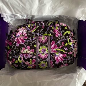 Vera Bradley baby bag in purple punch